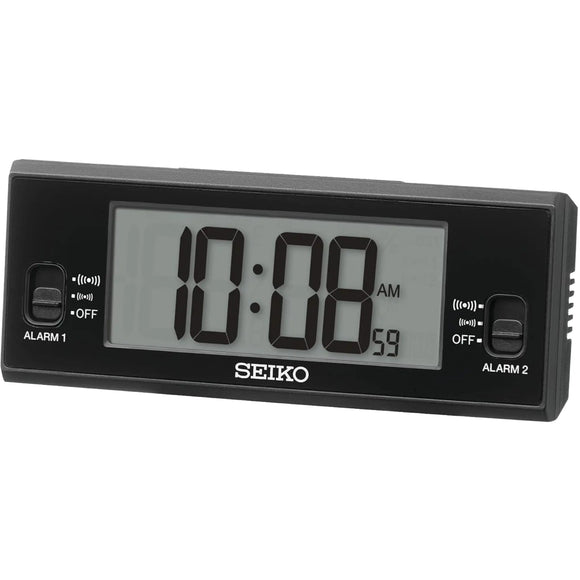 Seiko Digital Alarm Clock QHL093K 12.3cm