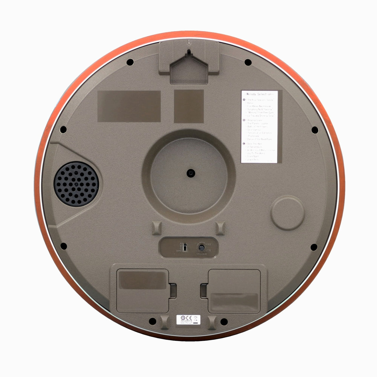 MELODIES IN MOTION ROUND MUSICAL WALL CLOCK QXM381B