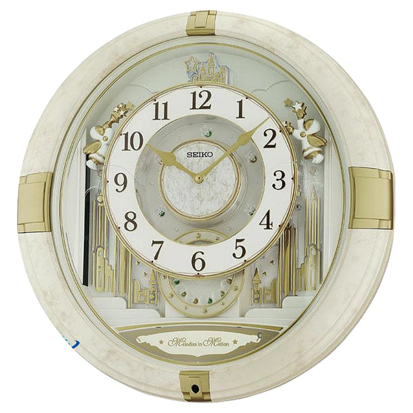 MELODIES IN MOTION QXM603W MUSICAL WALL CLOCK 42 cm