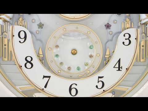 Melodies in Motion Round Musical Wall Clock QXM603W 42 cm