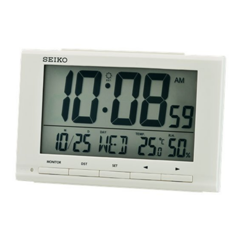 SEIKO ALARM CLOCK DIGITAL QHL090W Diameter 14.8cm