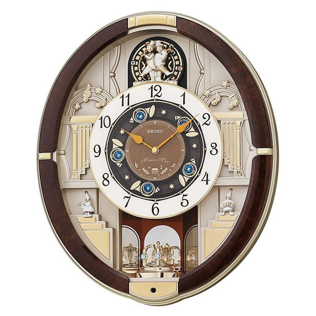 Seiko Melodies in Motion QXM289B Musical Wall Clock 38.5 cm
